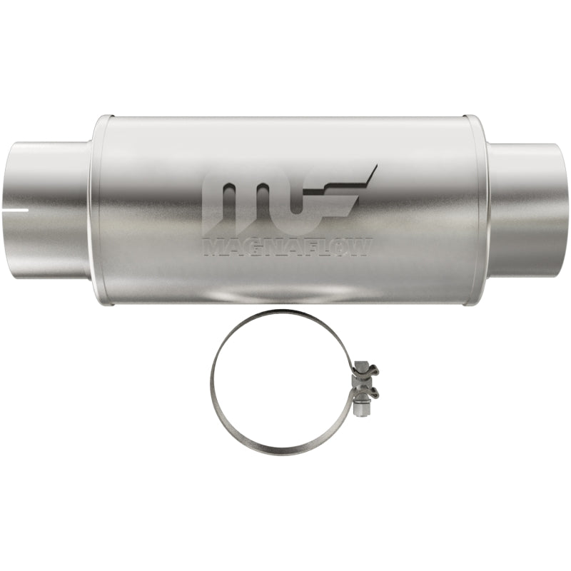 MagnaFlow Muffler Mag DSL SS 7x7x14 5in Inlet 5in Outlet.