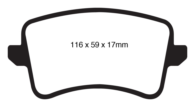 EBC 09-11 Audi A4 2.0 Turbo Greenstuff Rear Brake Pads.