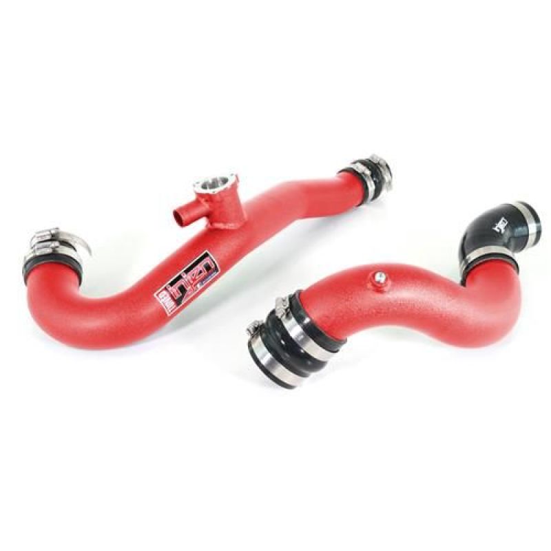 Injen 15-19 Ford Mustang 2.3L EcoBoost Aluminum Intercooler Piping Kit - Wrinkle Red.