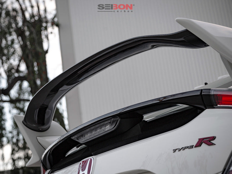 Seibon 2017 Honda Civic Type-R OE Carbon Fiber Rear Center Spoiler.