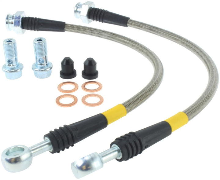 StopTech 89-98 Nissan 240SX (OE Upgrade) Stainless Steel Rear Brake Lines.