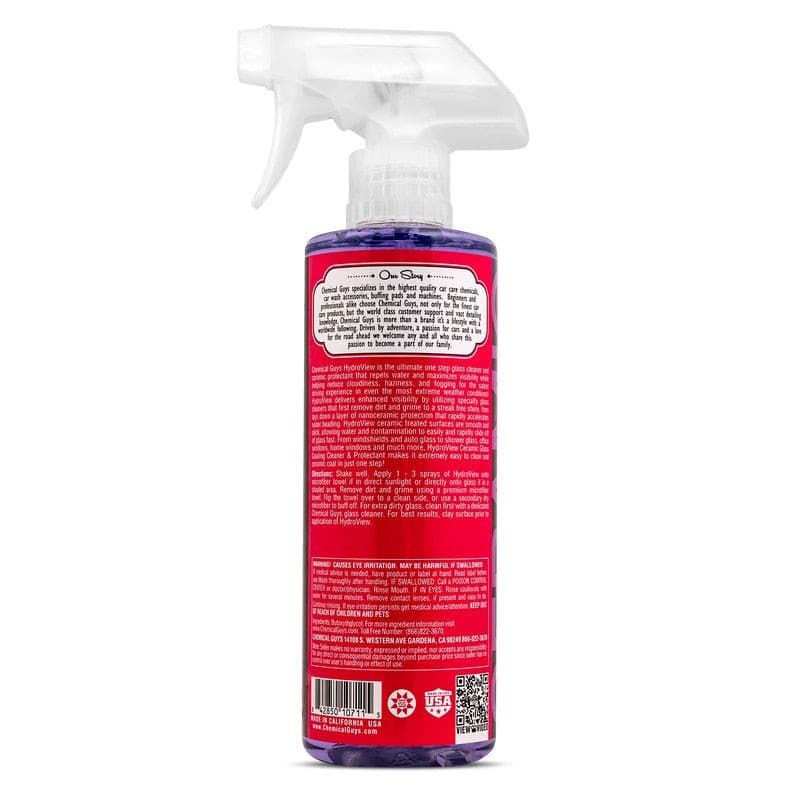 Chemical Guys HydroView Ceramic Glass Cleaner & Coating - 16oz.