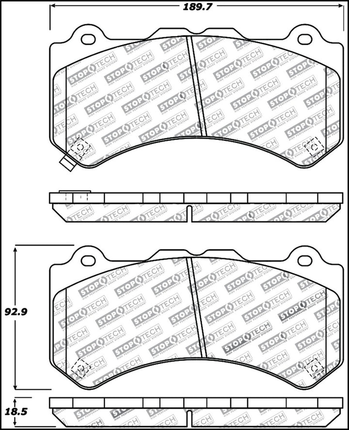 StopTech Performance Brake Pads.