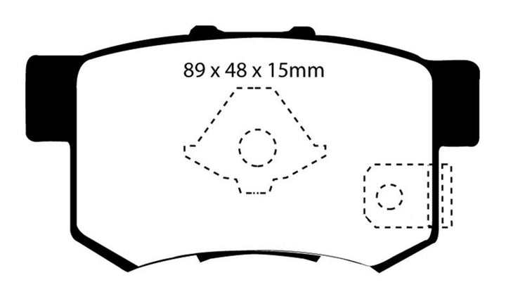 EBC 10-12 Acura RDX 2.3 Turbo Ultimax2 Rear Brake Pads.