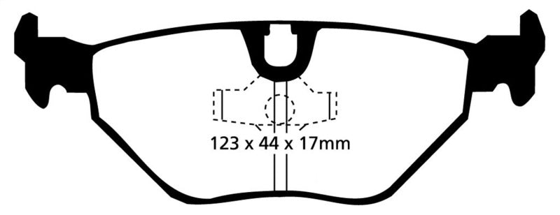 EBC 87-91 BMW M3 2.3 (E30) Redstuff Rear Brake Pads.