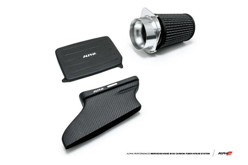 AMS Performance 14-18 Mercedes-Benz CLA 45 AMG 2.0T Alpha Intake System w/Carbon Fiber Duct & Lid.