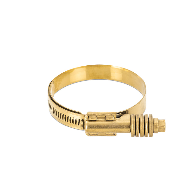 Mishimoto Constant Tension Worm Gear Clamp 2.24in.-3.11in. (57mm-79mm) - Gold.
