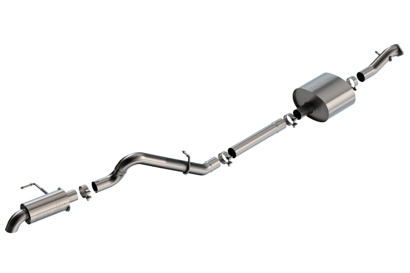 Borla 21-22 Ford Bronco 2.7L 2DR/4DR T-304 Stainless Steel Cat-Back Touring Exhaust - Brushed.