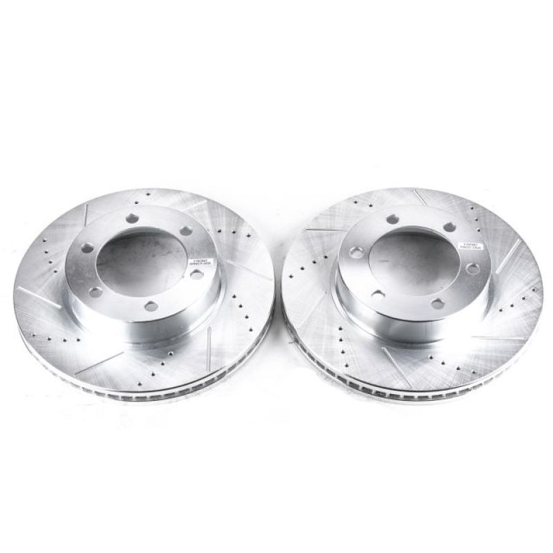 Power Stop 01-07 Toyota Sequoia Front Evolution Drilled & Slotted Rotors - Pair.