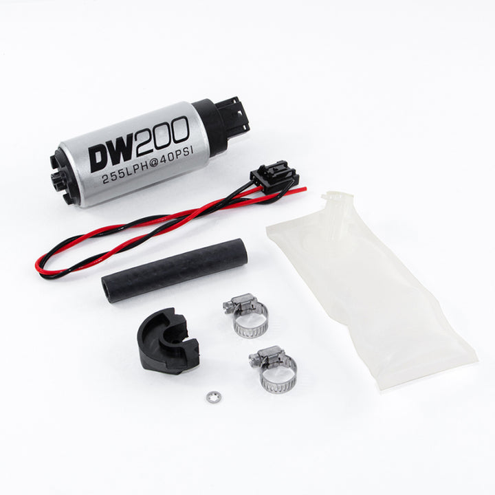 DeatschWerks 94+ Nissan 240sx/Silvia S14/S15 255 LPH DW200 In-Tank Fuel Pump w/ Install Kit.