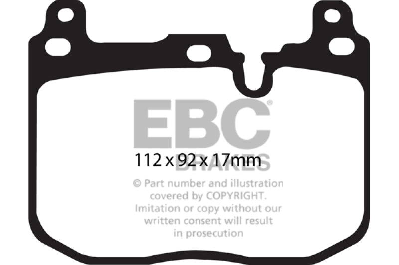EBC 2017+ BMW M240 Coupe Bluestuff Front Brake Pads.