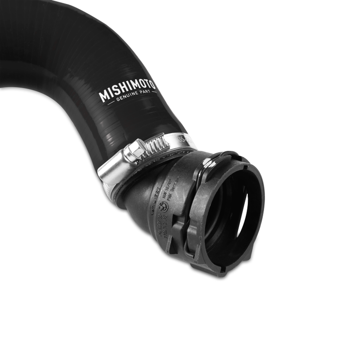 Mishimoto 15+ Ford Mustang GT Black Silicone Upper Radiator Hose.