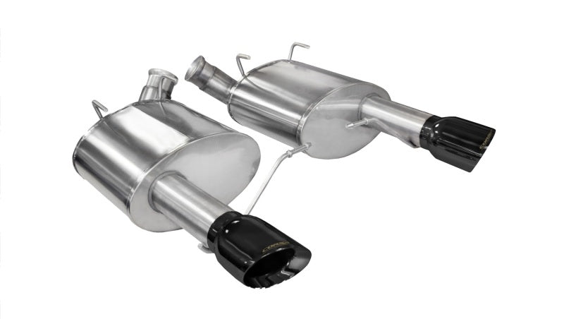 Corsa 11-14 Ford Mustang GT/Boss 302 5.0L V8 Black Xtreme Axle-Back Exhaust.