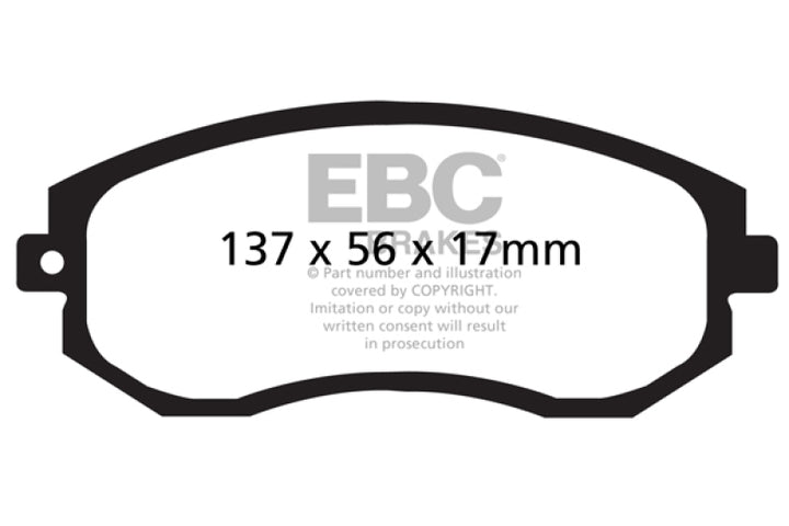 EBC 12+ Scion FR-S 2 Greenstuff Front Brake Pads.