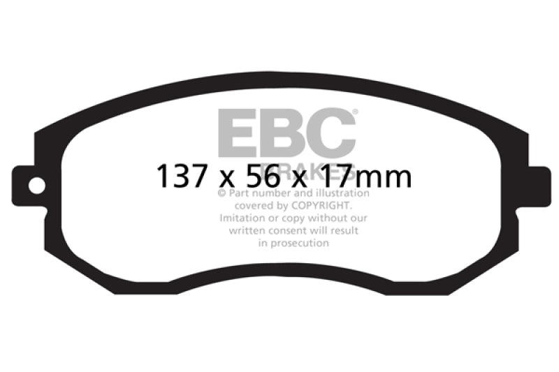 EBC 12+ Scion FR-S 2 Redstuff Front Brake Pads.