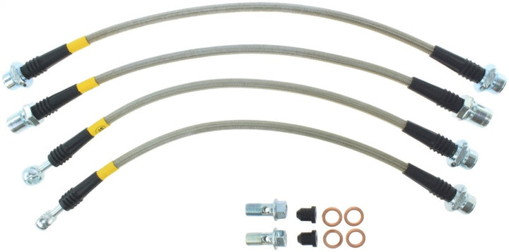 StopTech Toyota 08-10 Land Cruiser/07-11 Tundra Rear Stainless Steel Brake Line Kit.