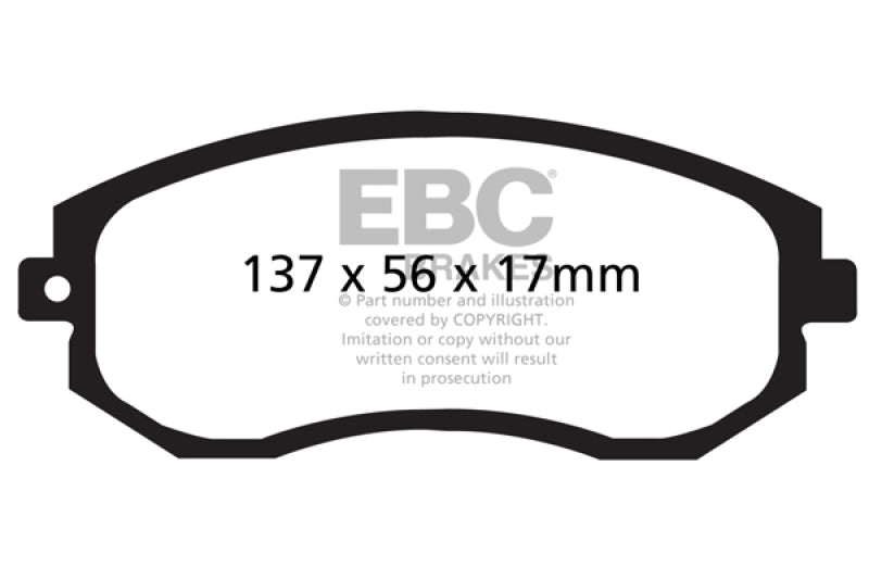 EBC 2012+ Subaru BRZ/FRS/86 2.0L Bluestuff Rear Brake Pads.
