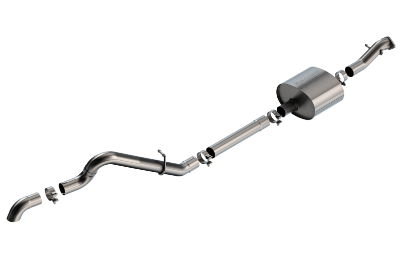 Borla 21-22 Ford Bronco 2.7L 2DR/4DR T-304 Stainless Steel Cat-Back S-Type Exhaust - Brushed.