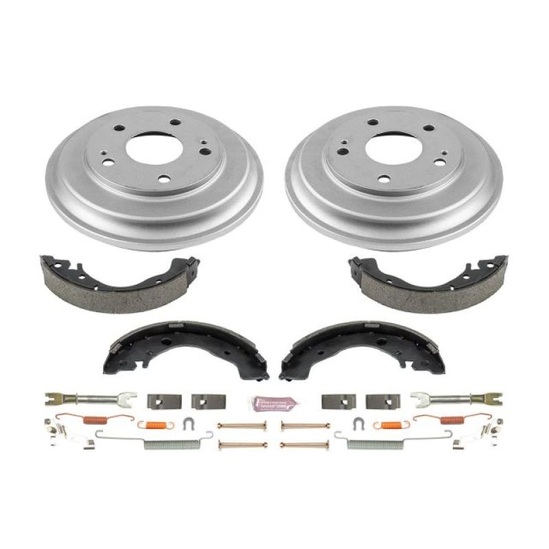 Power Stop 12-15 Honda Civic Coupe Rear Autospecialty Drum Kit.