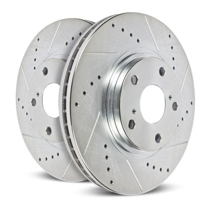 Power Stop 06-13 Audi A3 Front Evolution Drilled & Slotted Rotors - Pair.