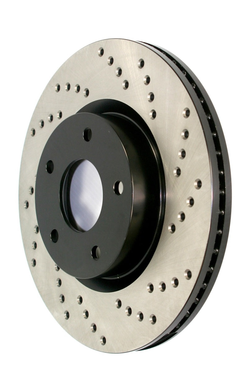StopTech Lexus 13-15 GS350/14-15 IS350/13-15 GS350H/15 RC350 Left Rear Drilled Sport Brake Rotor.