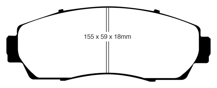 EBC 07-09 Acura RDX 2.3 Turbo Ultimax2 Front Brake Pads.