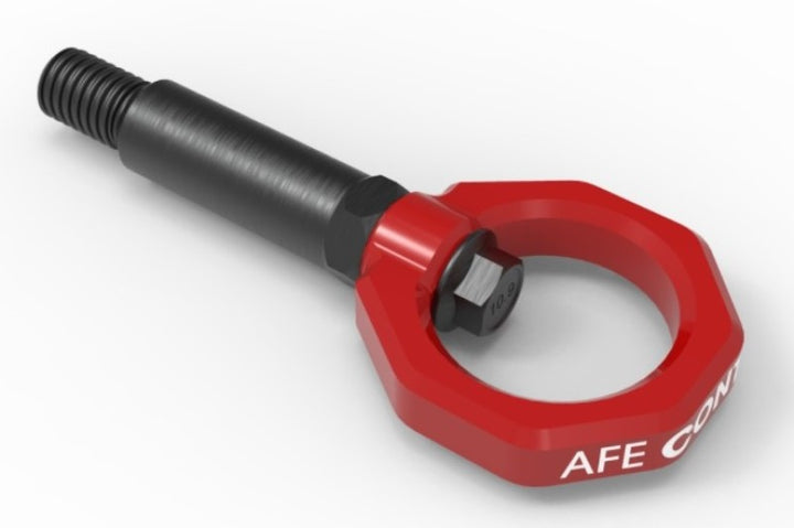 aFe Control Front Tow Hook Red 20-21 Toyota GR Supra (A90).