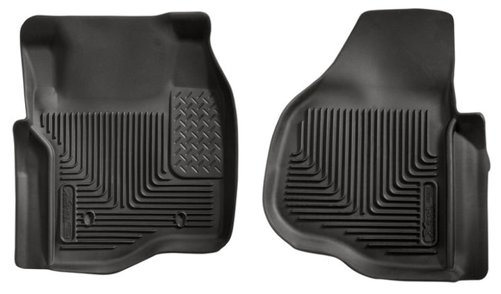 Husky Liners 11-12 Ford F250/F350/F450 Series Reg/Super/Crew Cab X-Act Contour Black Floor Liners.