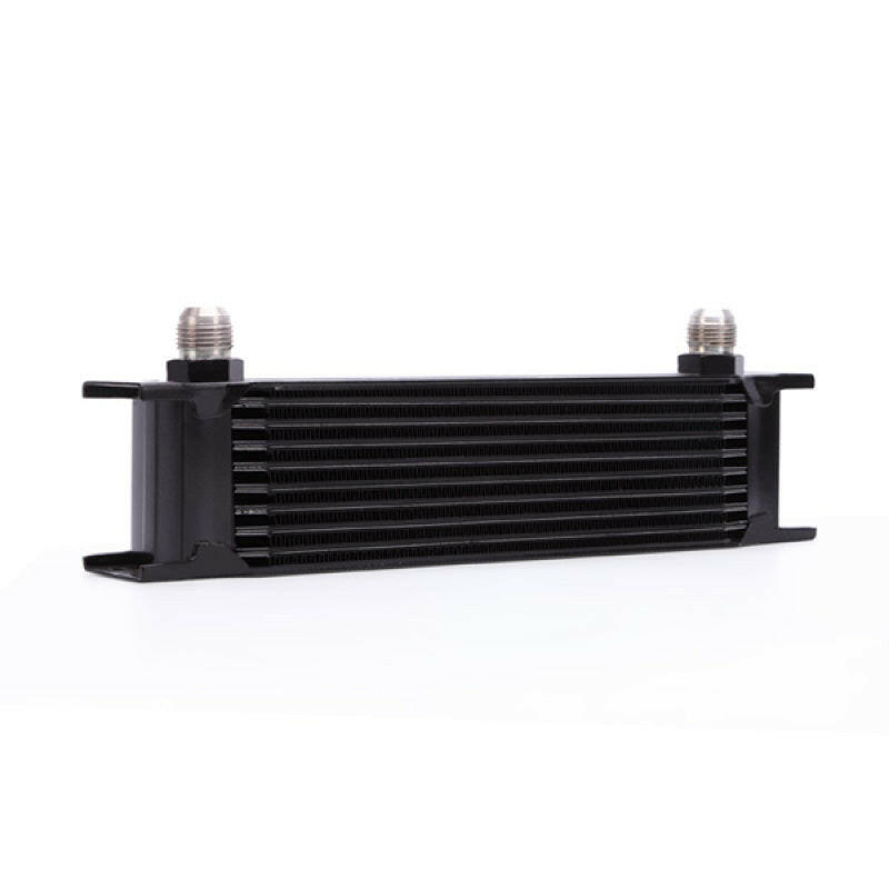 Mishimoto Universal 10 Row Oil Cooler - Black.