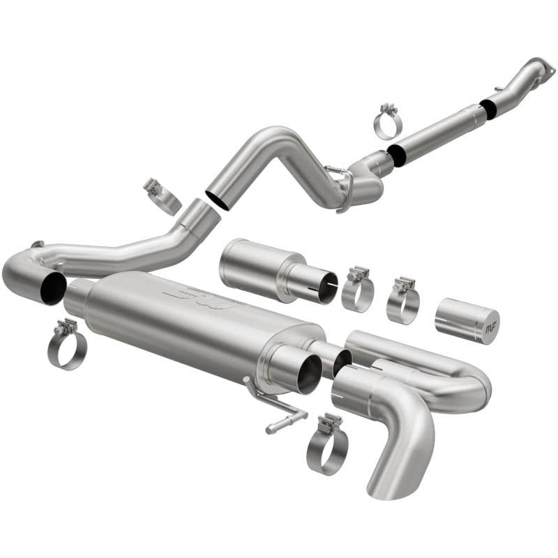 MagnaFlow 2021 Ford Bronco Overland Series Cat-Back Exhaust w/ Single Straight Driver Exit- No Tip.
