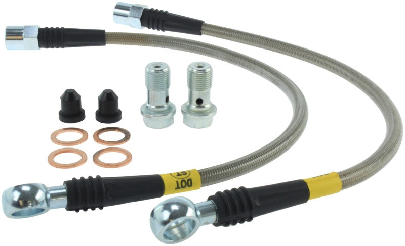 StopTech 01-05 Audi Allroad Rear Stainless Steel Brake Line Kit.