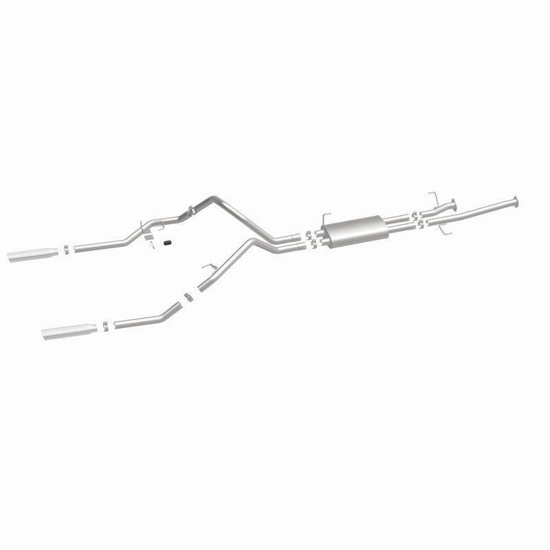 MagnaFlow 14 Toyota Tundra V8 4.6L/5.7L Stainless Cat Back Exhaust Dual Split Rear Exit.