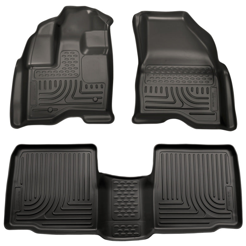 Husky Liners 10-13 Ford Taurus WeatherBeater Combo Black Floor Liners.