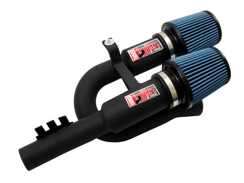 Injen 07-09 335i E92 / 08-09 135i E82 3.0L L6 Twin intake Wrinkle Black Short Ram Intake.