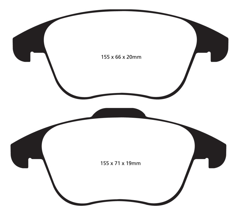 EBC 15 and up Audi Q3 2.0 Turbo Ultimax2 Front Brake Pads.