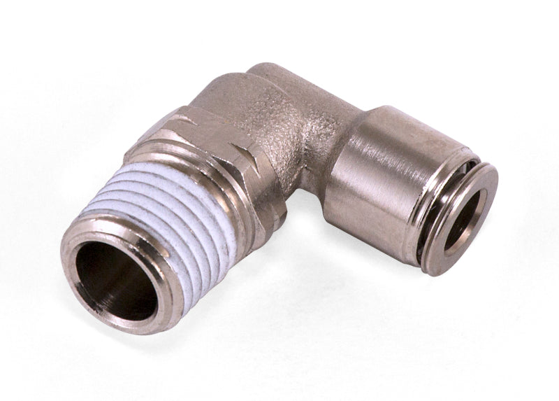 Air Lift Elbow - Male 1/4in Npt x 1/4in Tube.