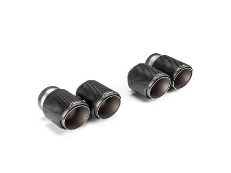 Akrapovic 2021+ BMW G87 M2, G80 M3 &amp; G82 M4 Classic Carbon Design Tail Pipe Set.