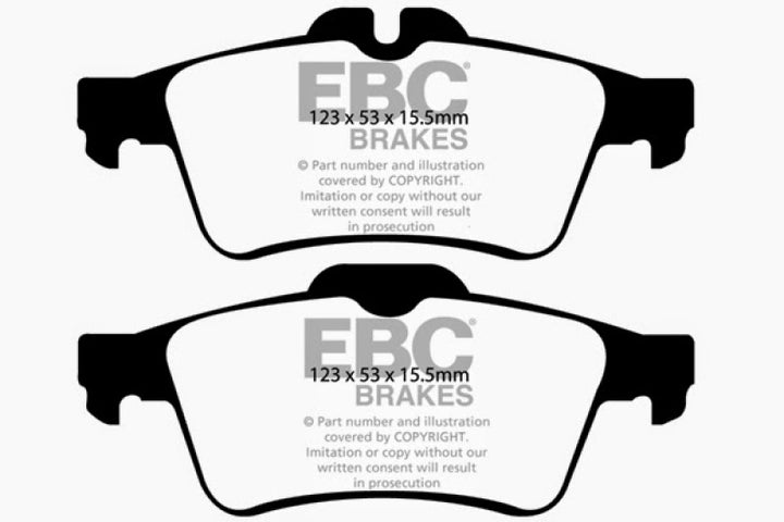 EBC 08-10 Chevrolet Cobalt 2.0L Turbo (Ss) Bluestuff Rear Brake Pads.