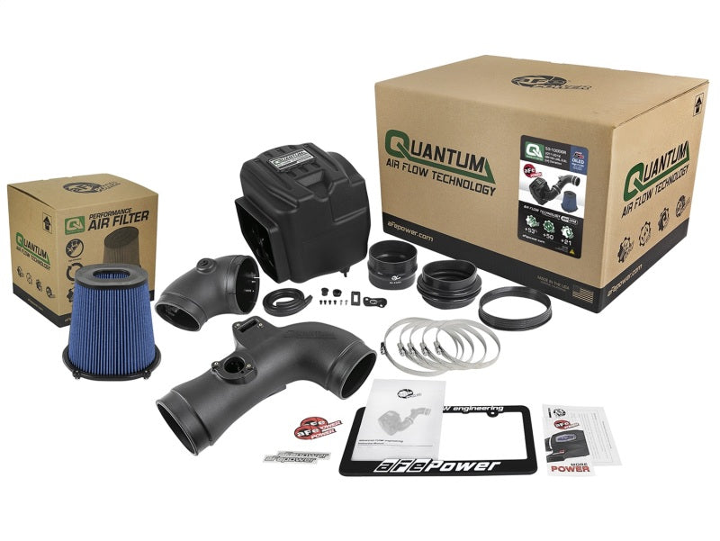aFe Quantum Pro 5R Cold Air Intake System 11-16 GM/Chevy Duramax V8-6.6L LML - Oiled.