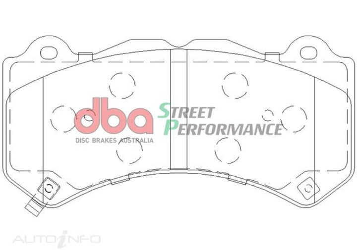 DBA 07-22 Nissan GT-R R35 Front Street Performance Brake Pad Kit.