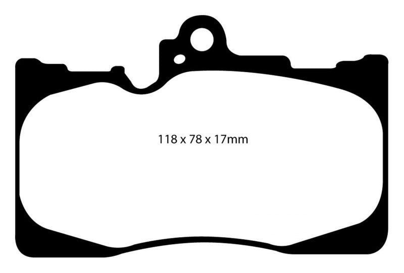 EBC 07-08 Lexus GS350 3.5 RWD Yellowstuff Front Brake Pads.