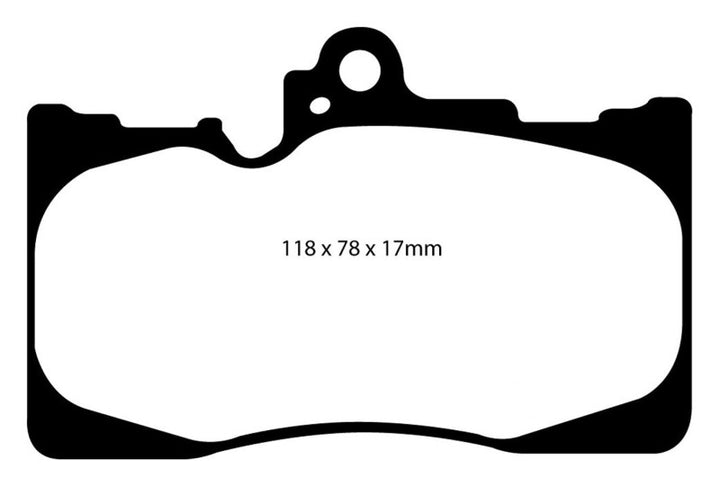 EBC 07-08 Lexus GS350 3.5 RWD Yellowstuff Front Brake Pads.