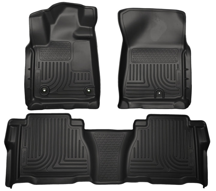Husky Liners 12-13 Toyota Tundra Weatherbeater Black Front & 2nd Seat Floor Liners.