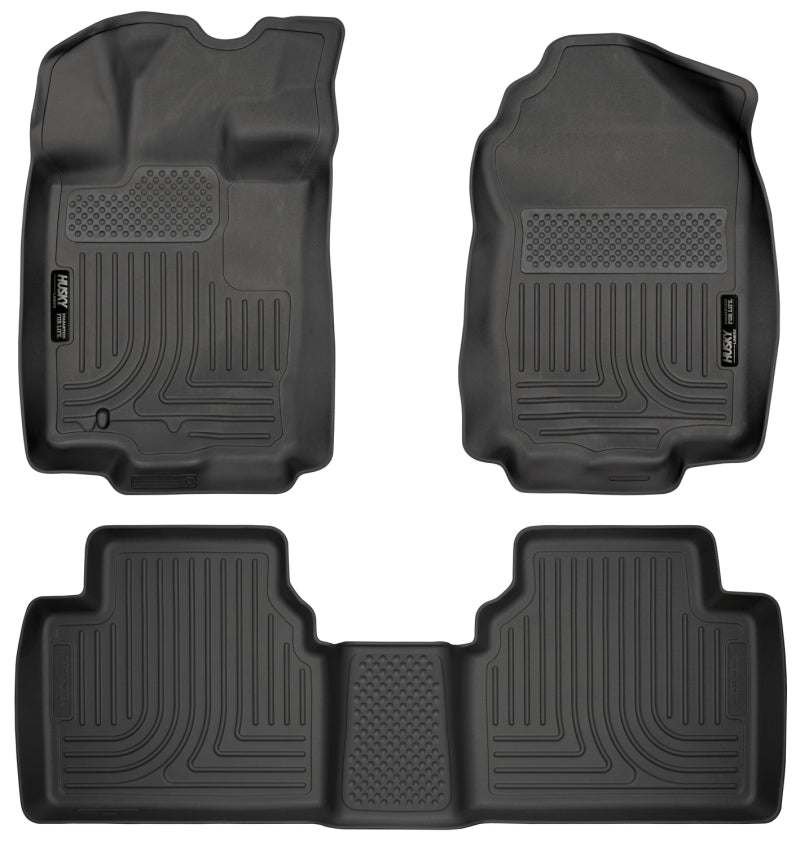 Husky Liners 10-12 Ford Fusion/Lincoln MKZ (FWD) WeatherBeater Combo Black Floor Liners.