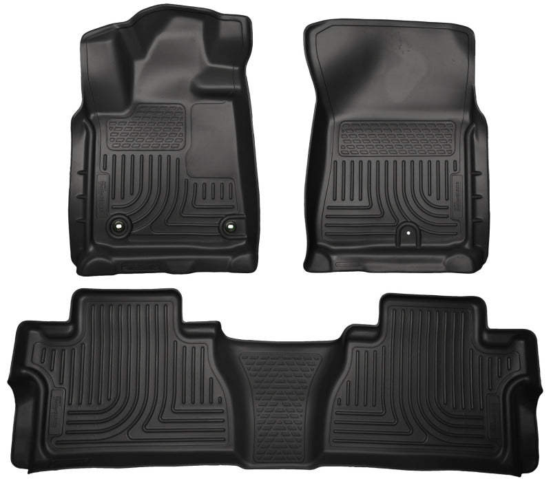 Husky Liners 14 Toyota Tundra Weatherbeater Black Front & 2nd Seat Floor Liners.