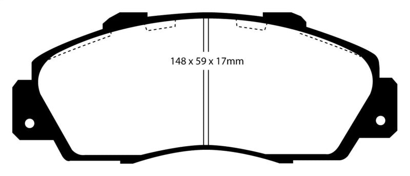 EBC 97 Acura CL 3.0 Yellowstuff Front Brake Pads.