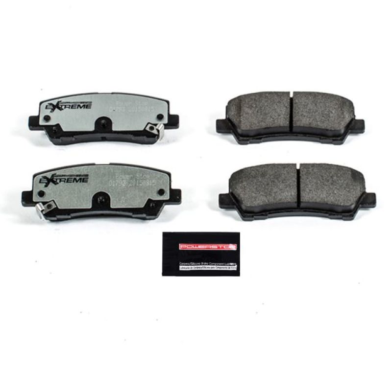 Power Stop 15-19 Ford Mustang Rear Z26 Extreme Street Brake Pads w/Hardware.