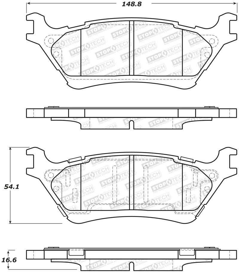 StopTech Street Brake Pads - Rear.