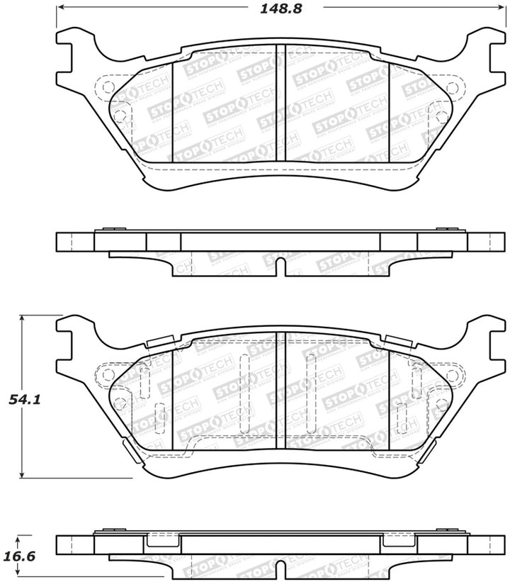 StopTech Street Brake Pads - Rear.