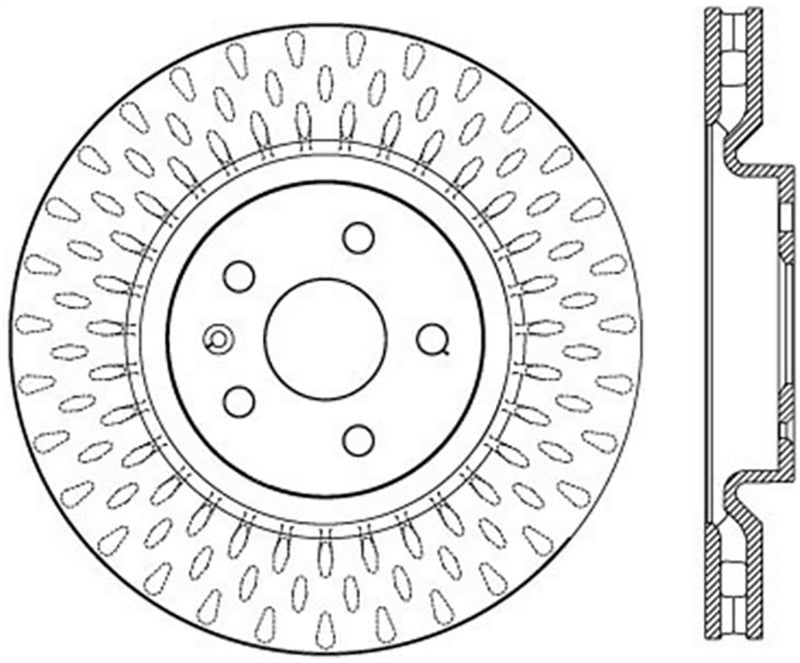 StopTech Slotted & Drilled Sport Brake Rotor.